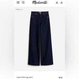 Madewell Super Wide leg Jean